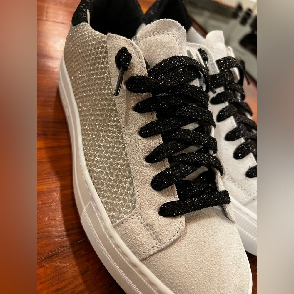 NWOB NEVER WORN P448 glitter mesh sneaker